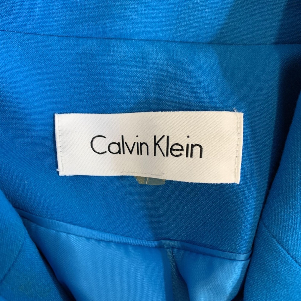 Calvin Klein Blazers Womens 6 Pink & Blue Lined Notch Lapel Classic Lot Of 2 - Picture 15 of 16